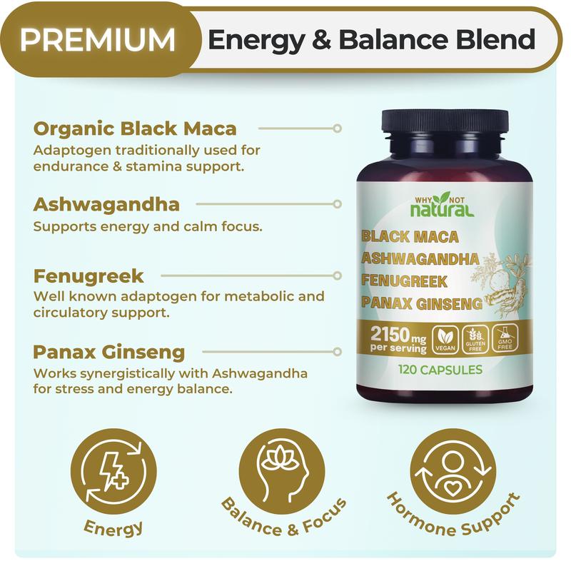 Raíz de maca negra orgánica 4 en 1