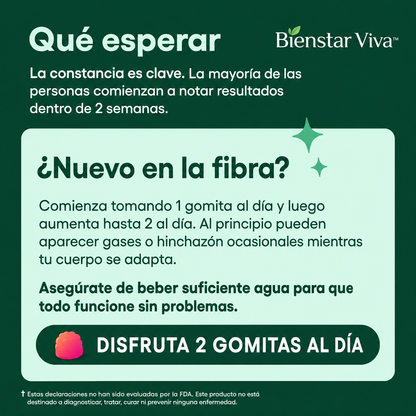 gominolas de fibra natural orgánica