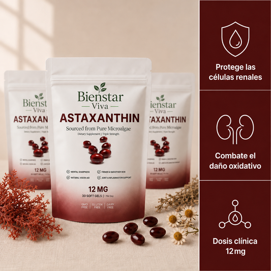 Astaxantina BienStar Viva®: restaura la salud renal de manera natural