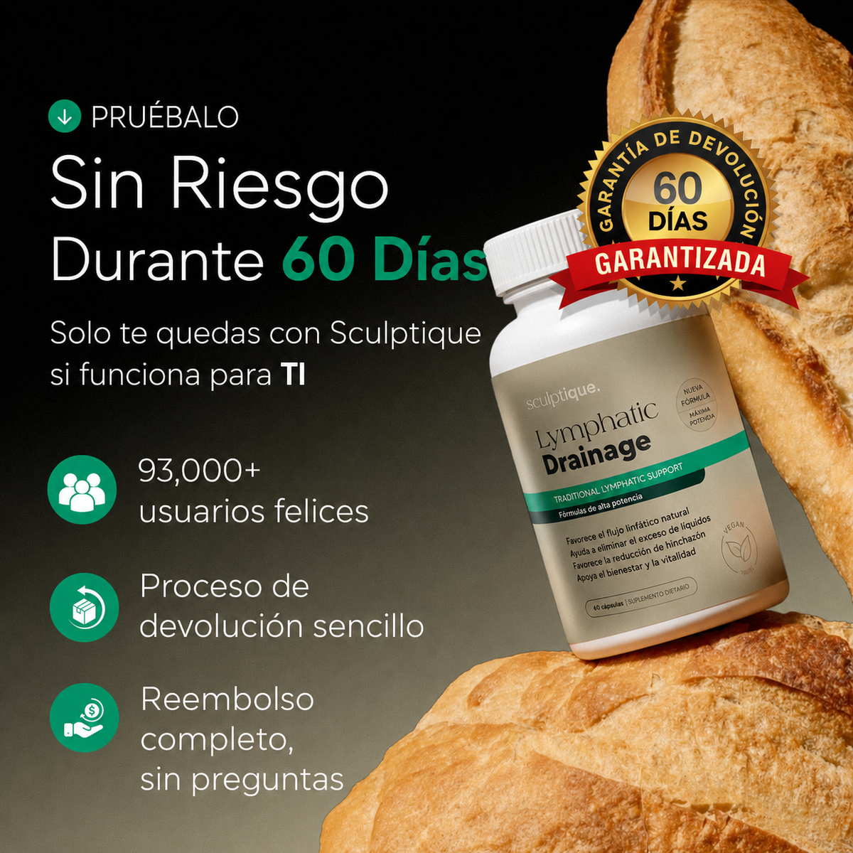 Nueva fórmula de máxima potencia: cápsulas para el drenaje linfático de BienStar Viva™