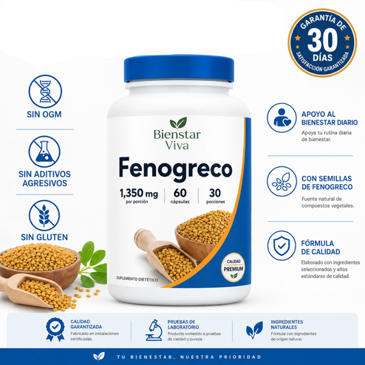 Nueva fórmula de máxima potencia: cápsulas de fenogreco de BienStar Viva™